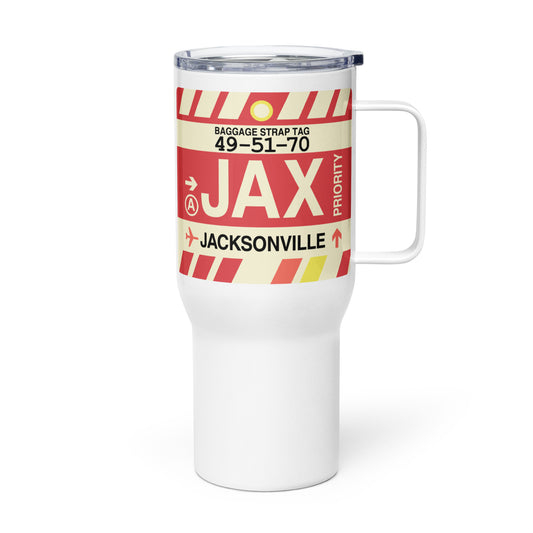 Souvenir Travel Mug • JAX Jacksonville • YHM Designs - Image 01