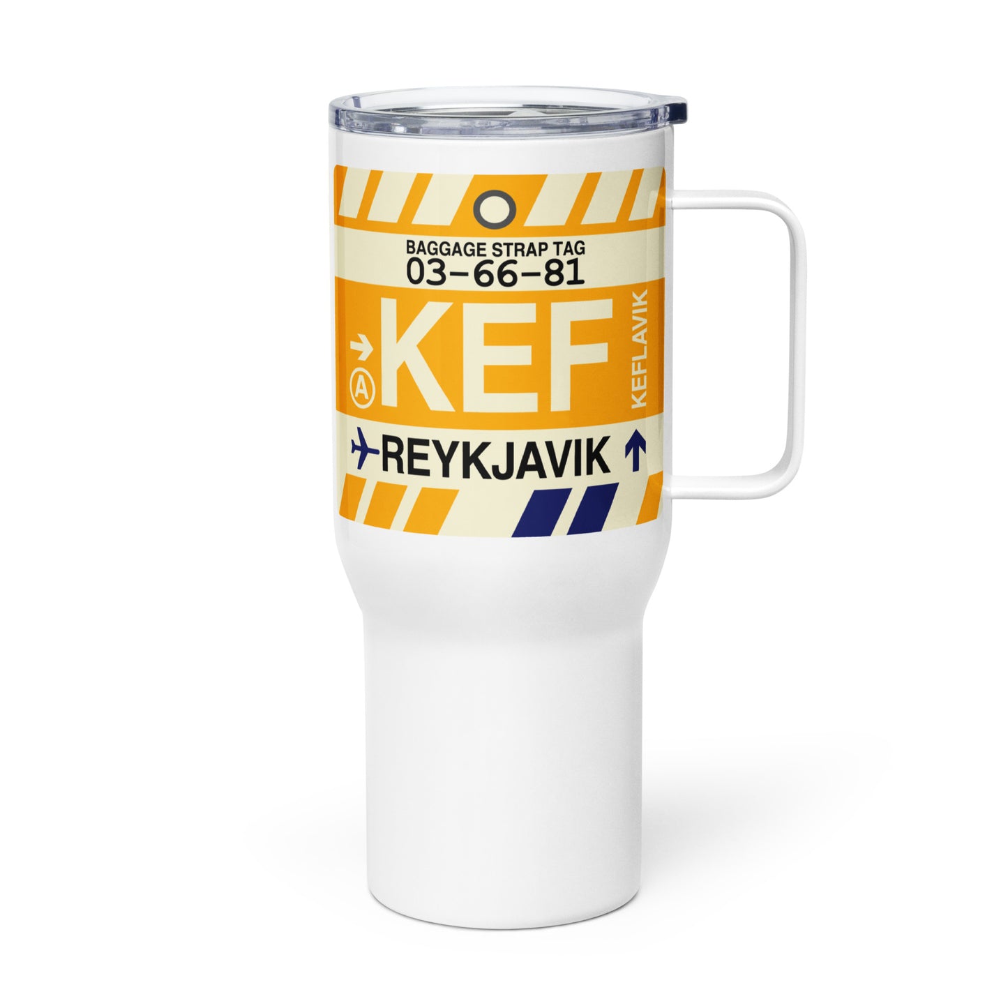 Souvenir Travel Mug • KEF Reykjavik • YHM Designs - Image 01