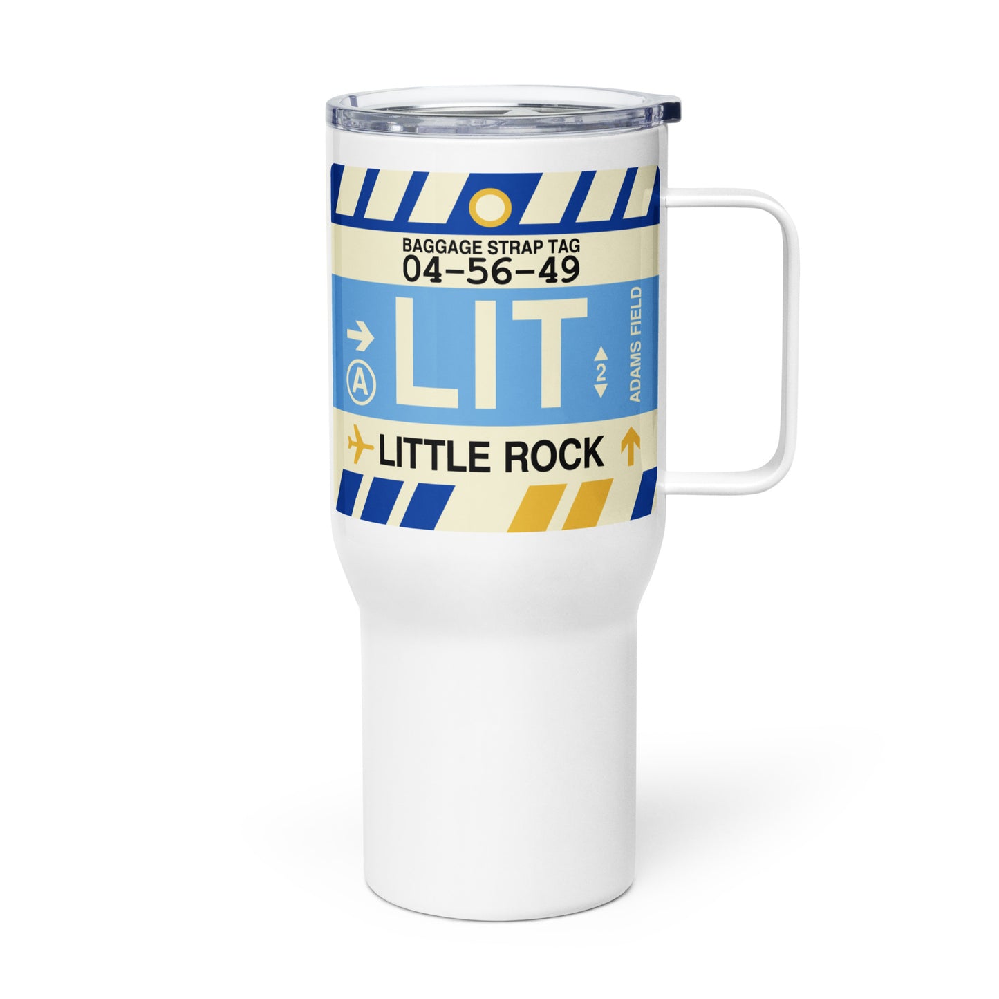 Souvenir Travel Mug • LIT Little Rock • YHM Designs - Image 01