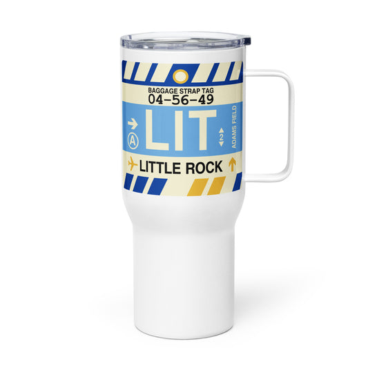 Souvenir Travel Mug • LIT Little Rock • YHM Designs - Image 01
