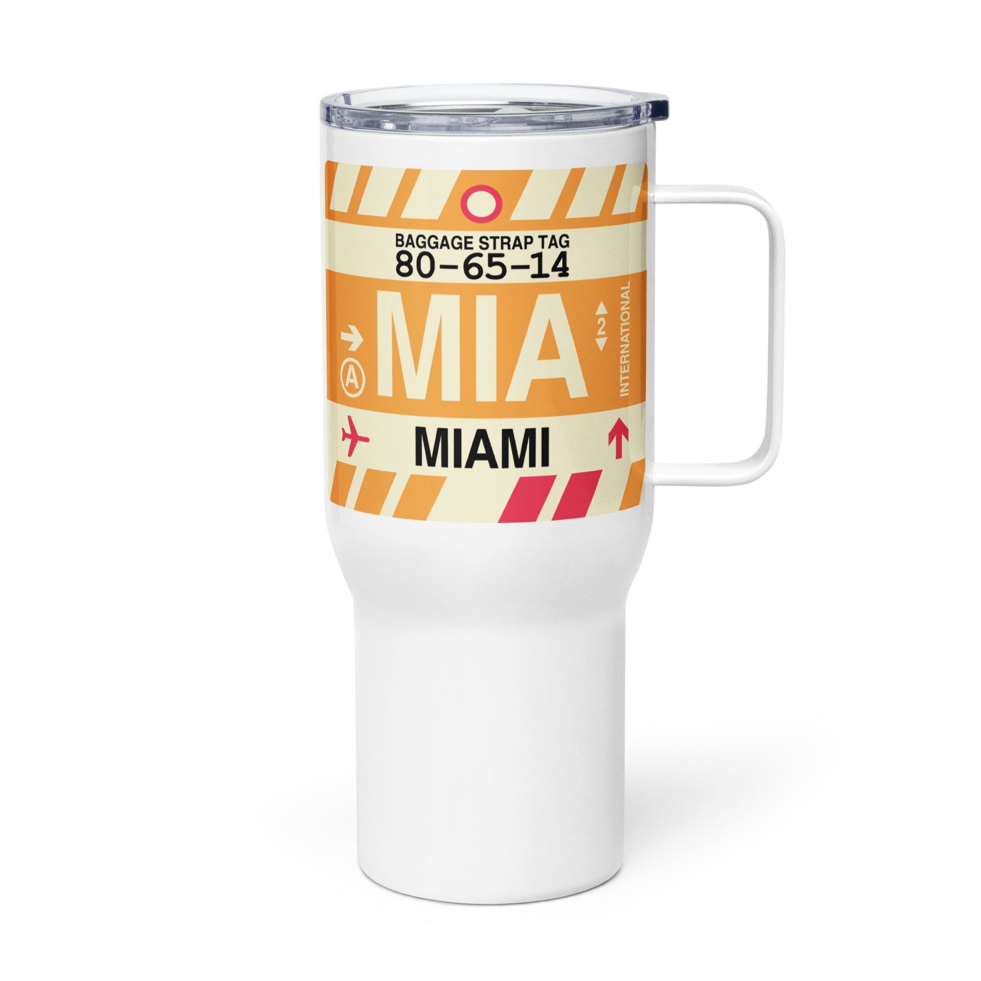 Souvenir Travel Mug • MIA Miami • YHM Designs - Image 01