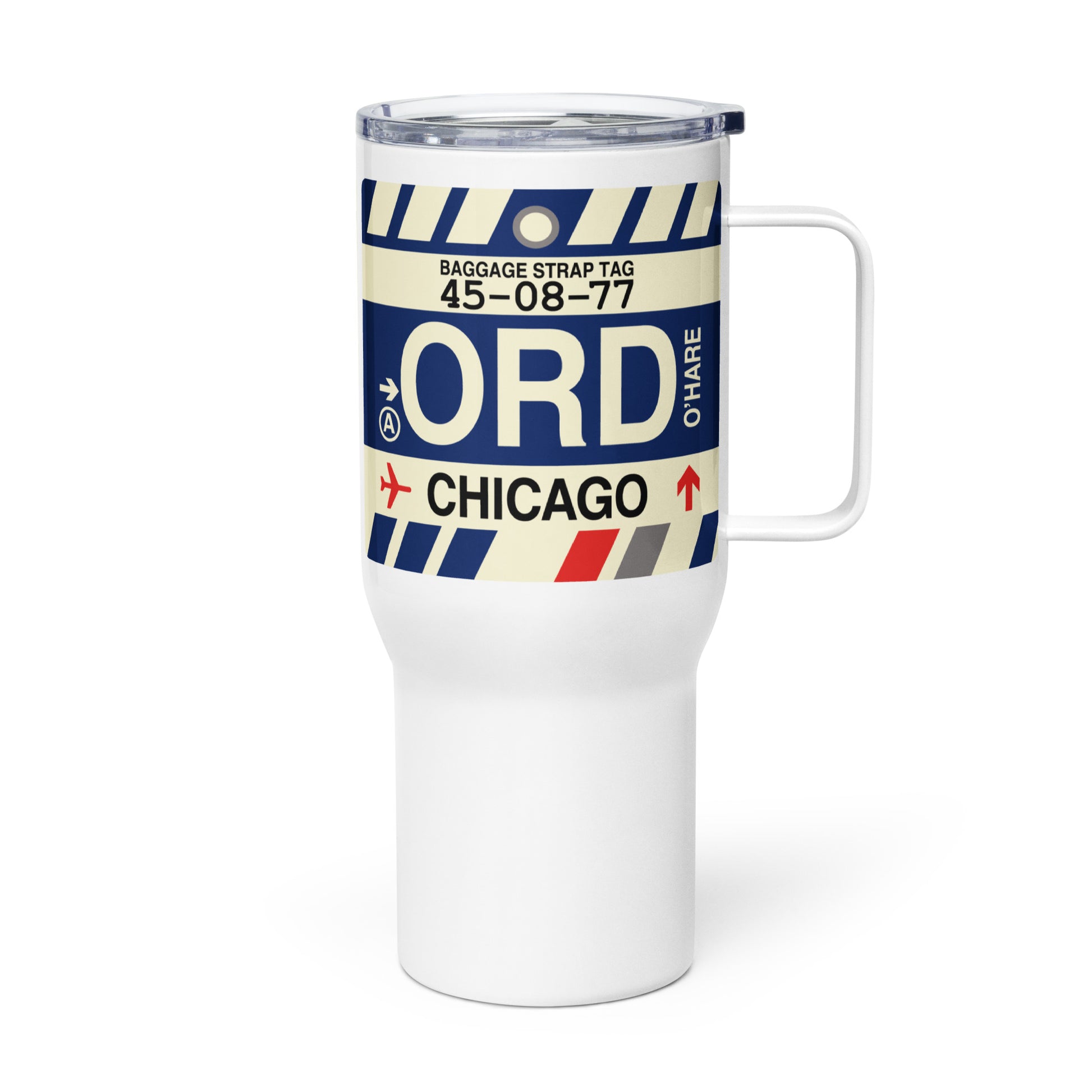 Souvenir Travel Mug • ORD Chicago • YHM Designs - Image 01