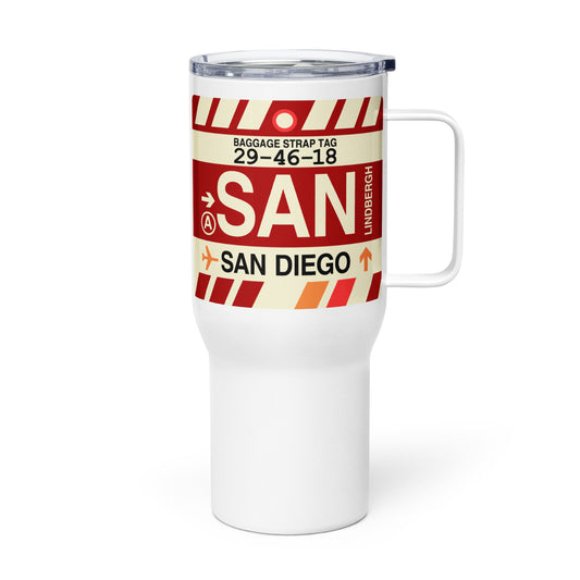 Souvenir Travel Mug • SAN San Diego • YHM Designs - Image 01