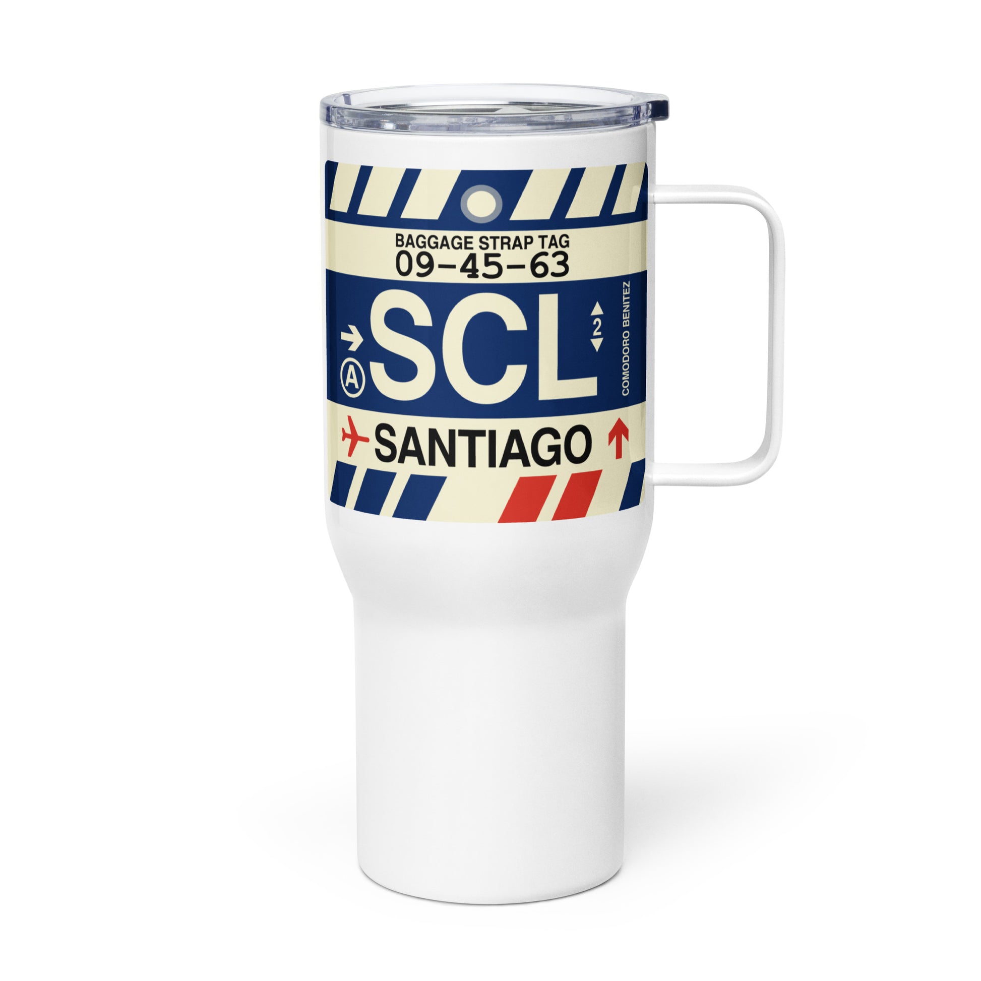 Souvenir Travel Mug • SCL Santiago • YHM Designs - Image 01