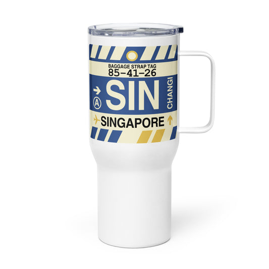 Souvenir Travel Mug • SIN Singapore • YHM Designs - Image 01