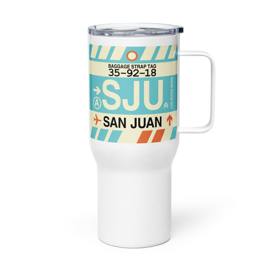 Souvenir Travel Mug • SJU San Juan • YHM Designs - Image 01
