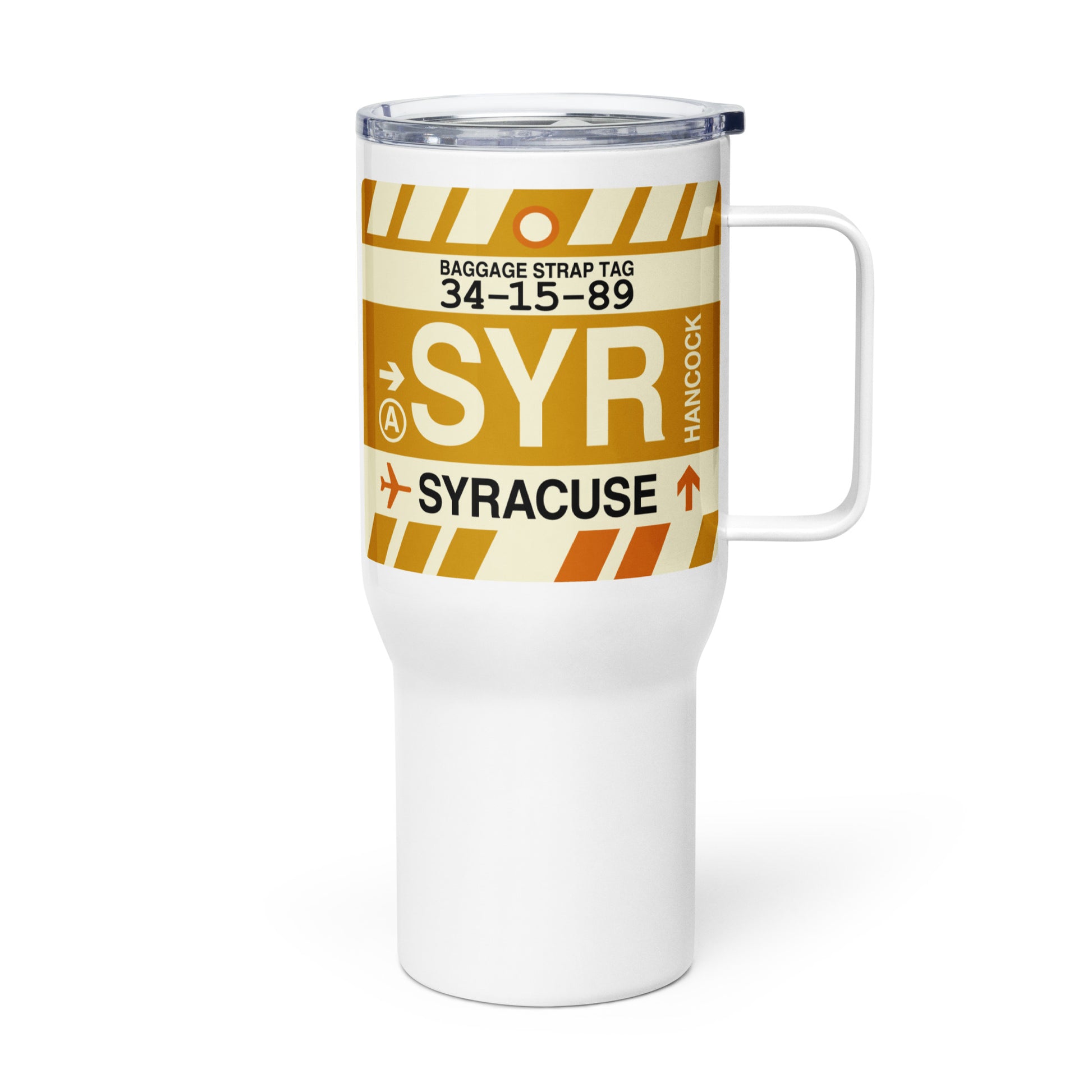 Souvenir Travel Mug • SYR Syracuse • YHM Designs - Image 01
