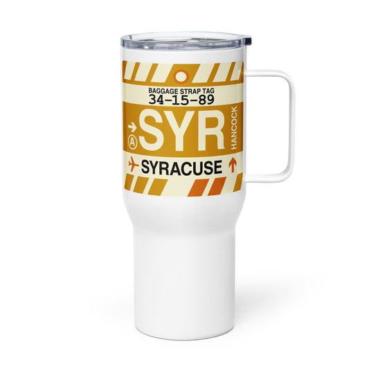 Souvenir Travel Mug • SYR Syracuse • YHM Designs - Image 01