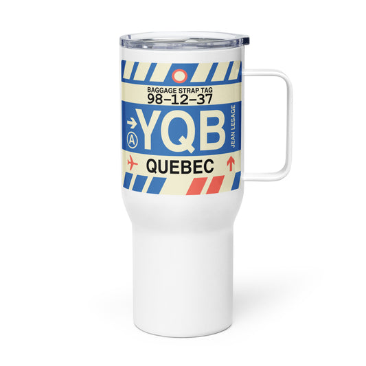 Souvenir Travel Mug • YQB Quebec City • YHM Designs - Image 01