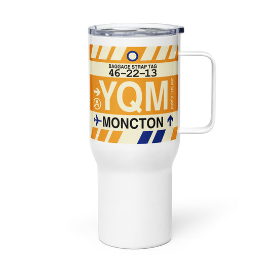 Souvenir Travel Mug • YQM Moncton • YHM Designs - Image 01