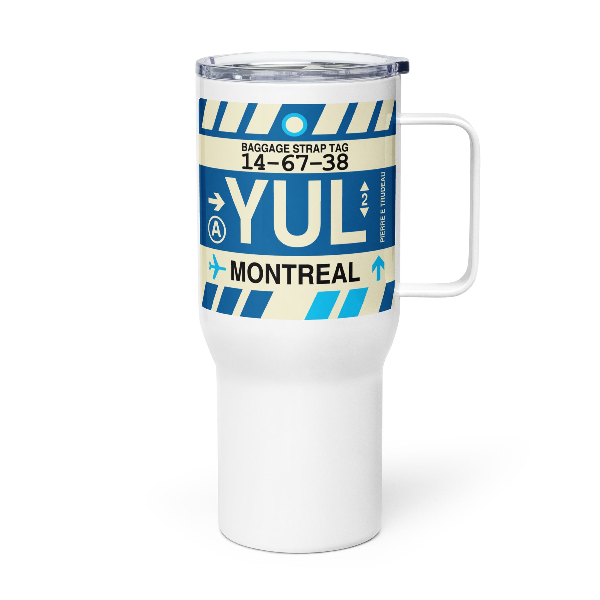 Souvenir Travel Mug • YUL Montreal • YHM Designs - Image 01