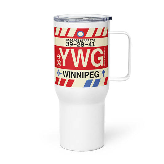 Souvenir Travel Mug • YWG Winnipeg • YHM Designs - Image 01