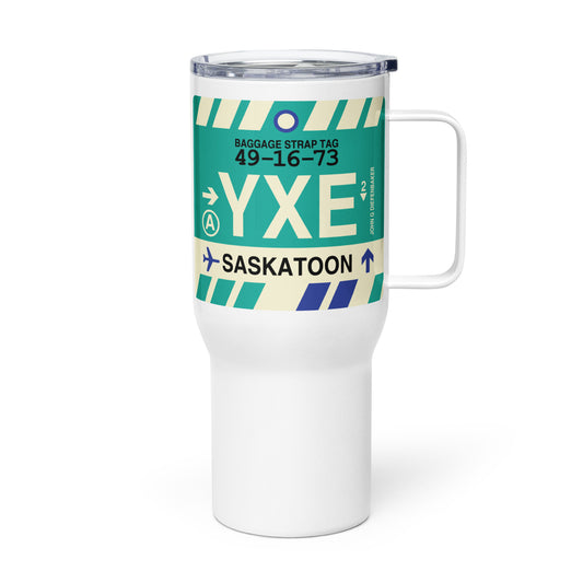 Souvenir Travel Mug • YXE Saskatoon • YHM Designs - Image 01