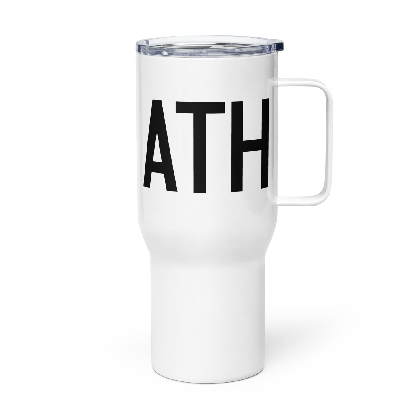 Aviation Gift Travel Mug • ATH Athens • YHM Designs - Image 01