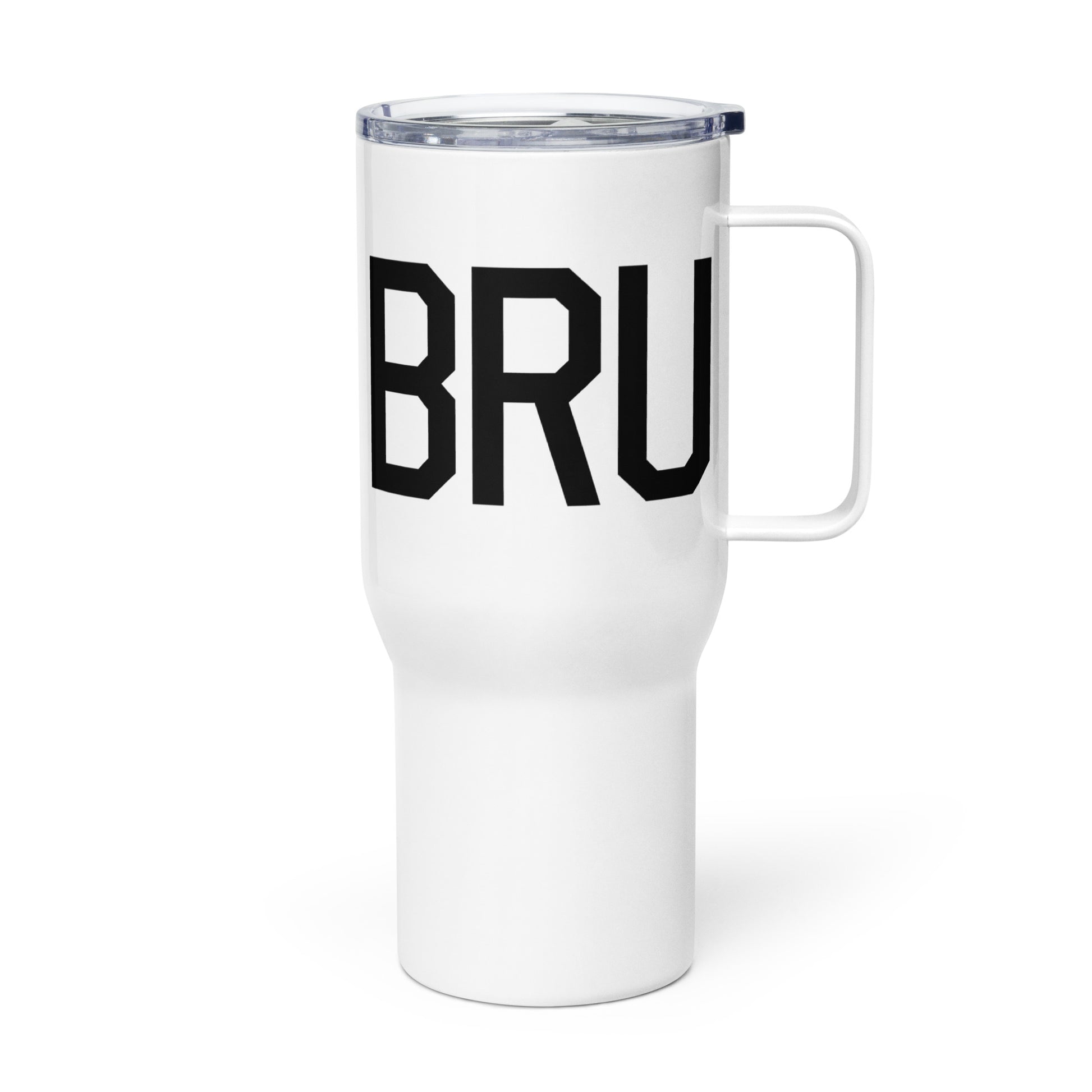Aviation Gift Travel Mug • BRU Brussels • YHM Designs - Image 01