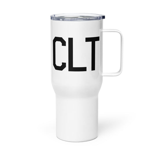 Aviation Gift Travel Mug • CLT Charlotte • YHM Designs - Image 01