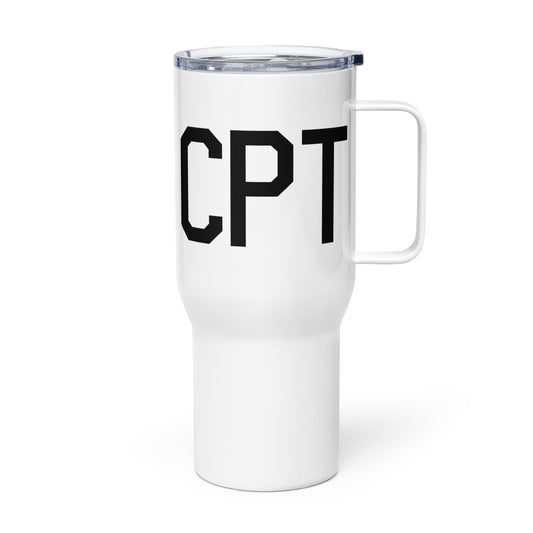 Aviation Gift Travel Mug • CPT Cape Town • YHM Designs - Image 01
