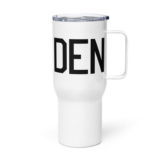 Aviation Gift Travel Mug • DEN Denver • YHM Designs - Image 01