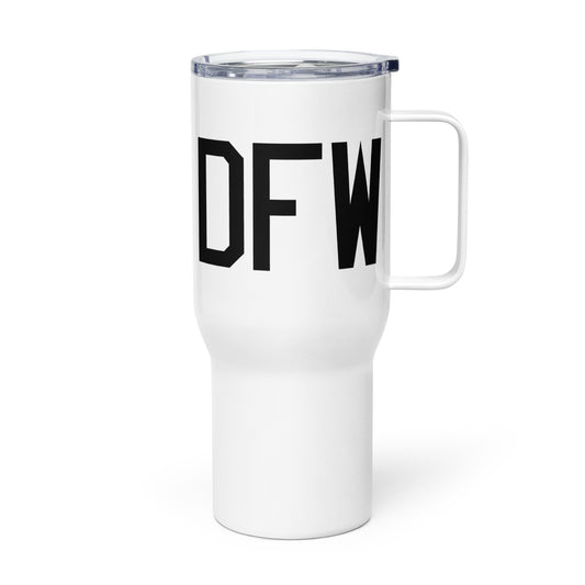 Aviation Gift Travel Mug • DFW Dallas • YHM Designs - Image 01