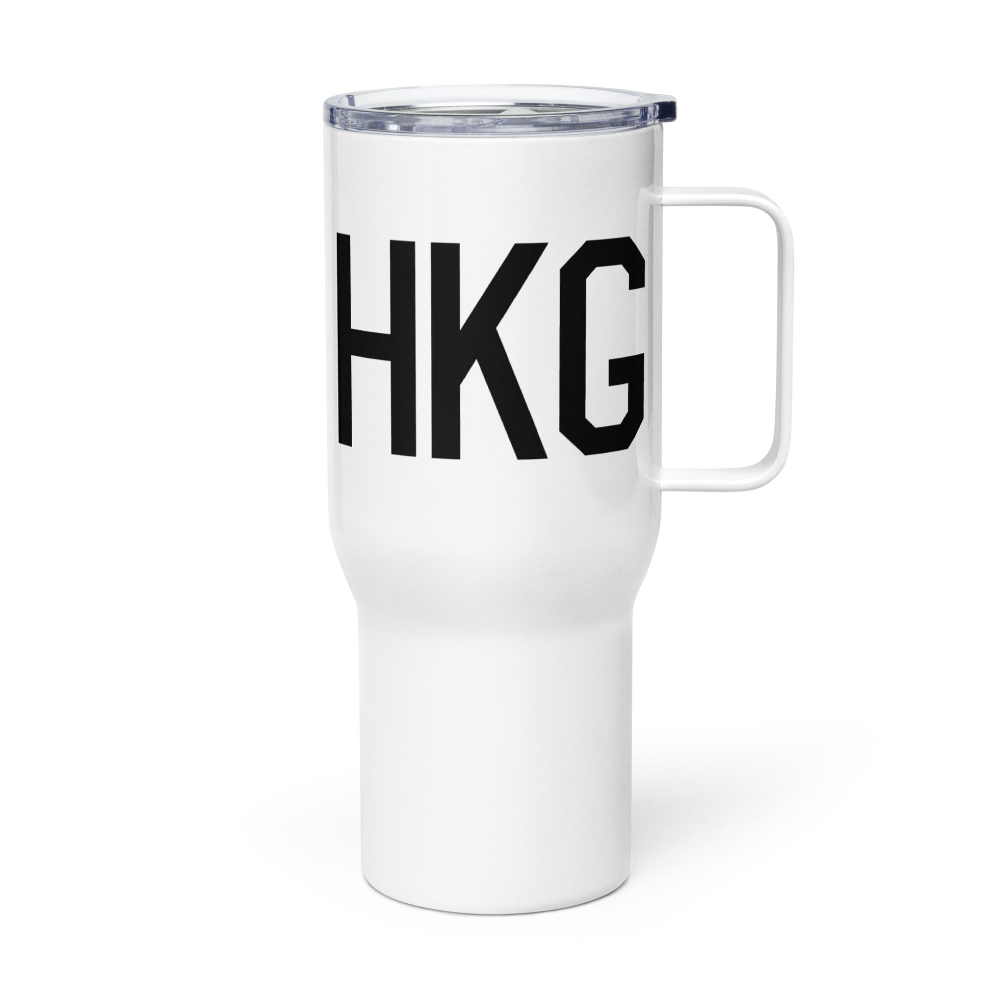 Aviation Gift Travel Mug • HKG Hong Kong • YHM Designs - Image 01