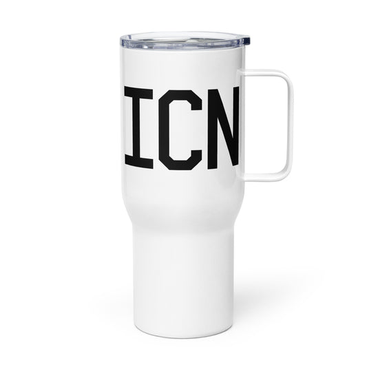 Aviation Gift Travel Mug • ICN Seoul • YHM Designs - Image 01