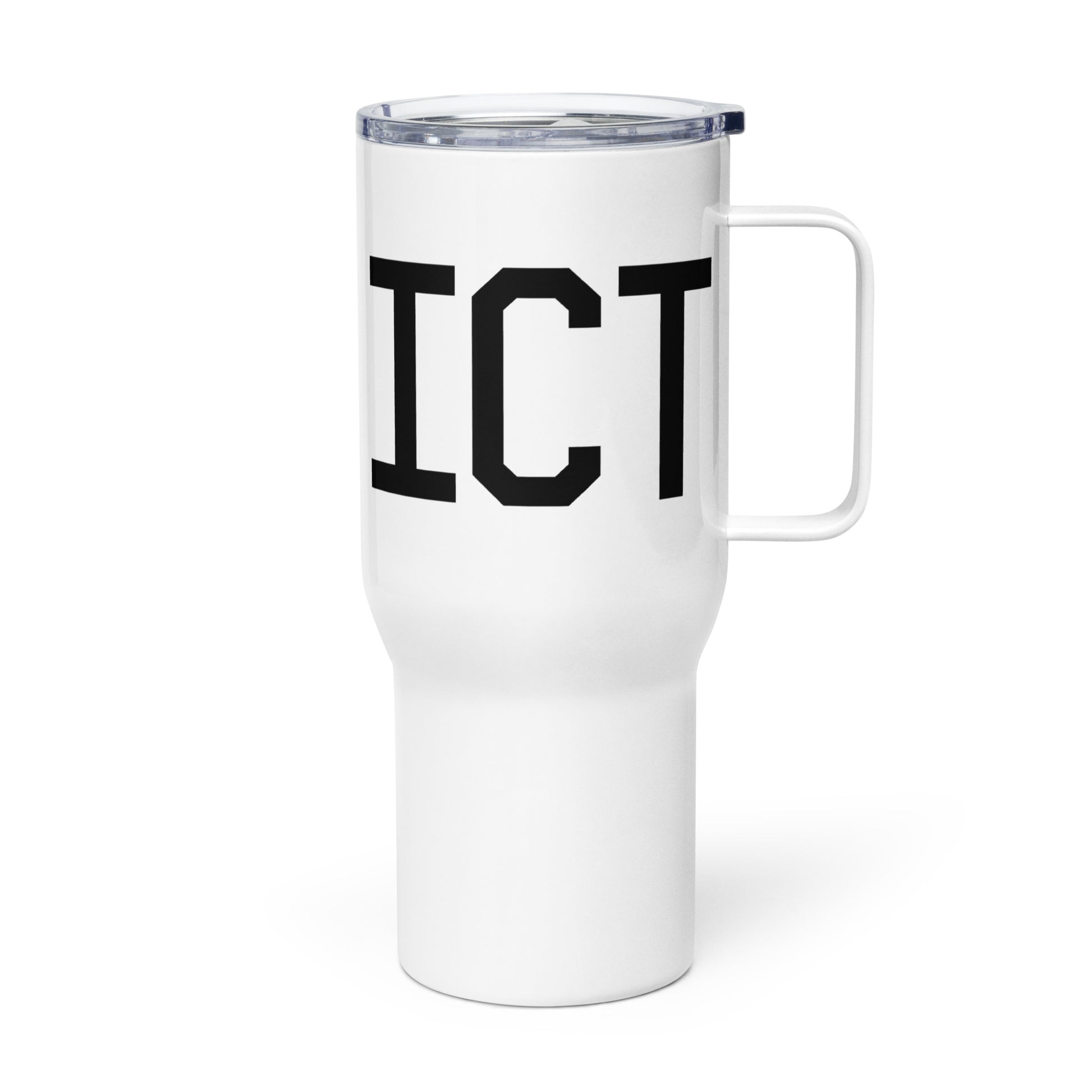Aviation Gift Travel Mug • ICT Wichita • YHM Designs - Image 01