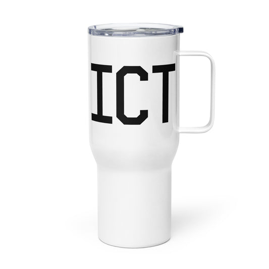 Aviation Gift Travel Mug • ICT Wichita • YHM Designs - Image 01