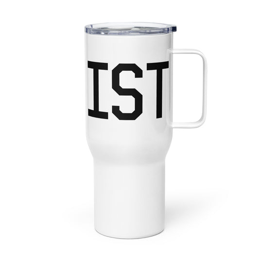 Aviation Gift Travel Mug • IST Istanbul • YHM Designs - Image 01