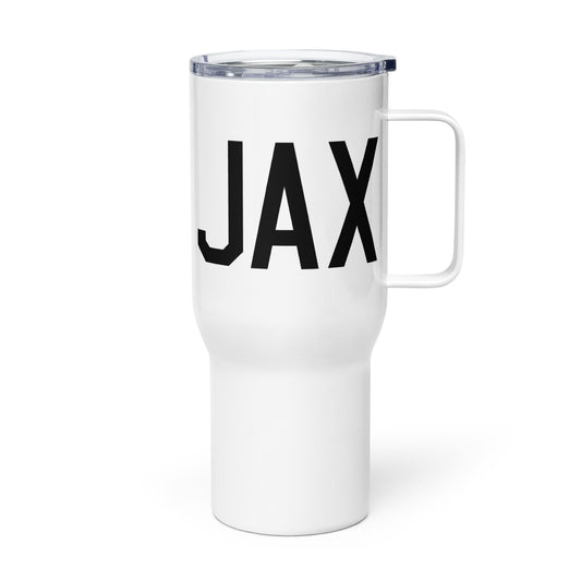 Aviation Gift Travel Mug • JAX Jacksonville • YHM Designs - Image 01