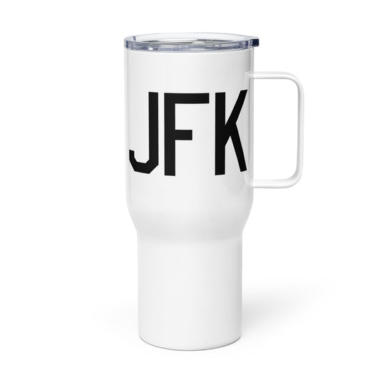 Aviation Gift Travel Mug • JFK New York City • YHM Designs - Image 01