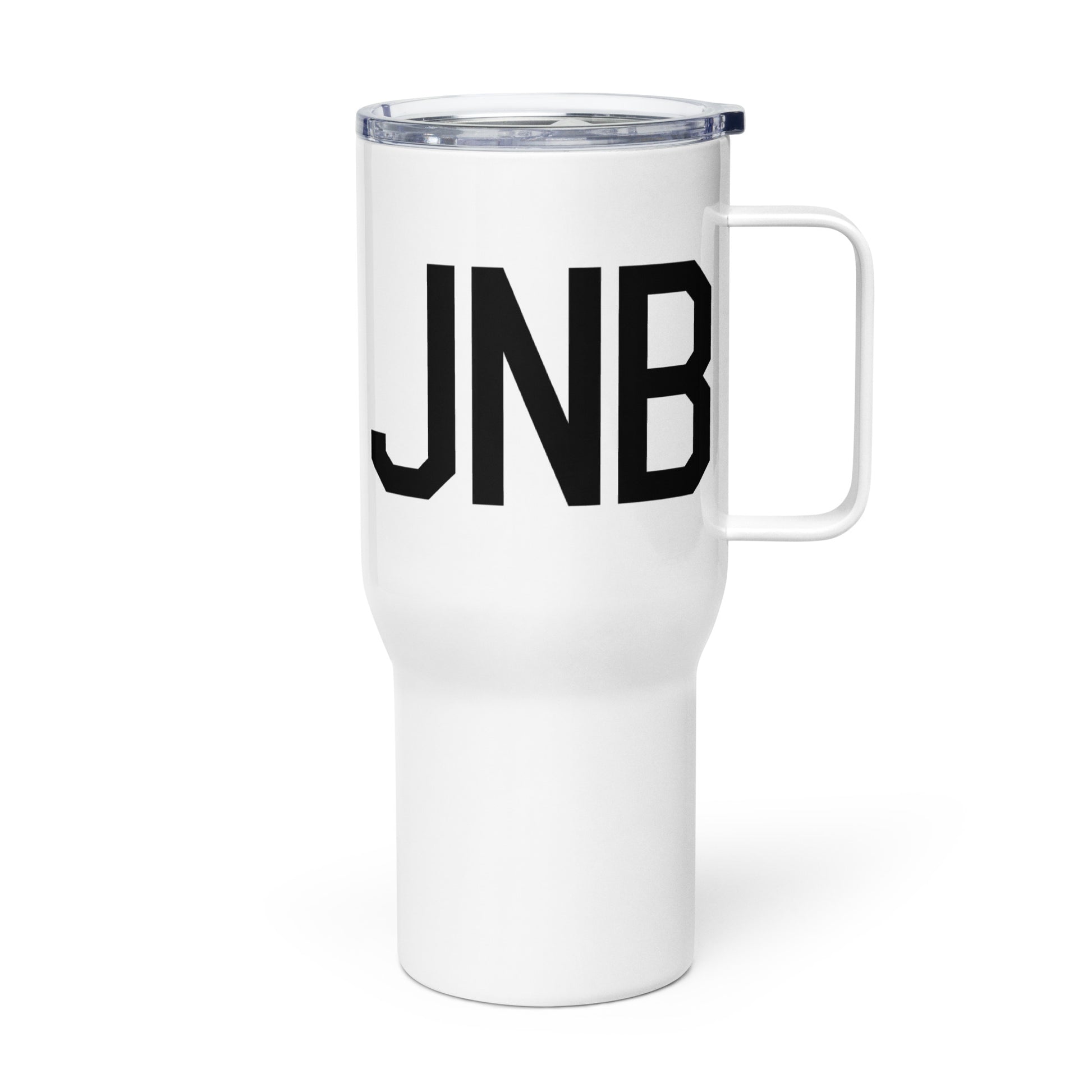 Aviation Gift Travel Mug • JNB Johannesburg • YHM Designs - Image 01
