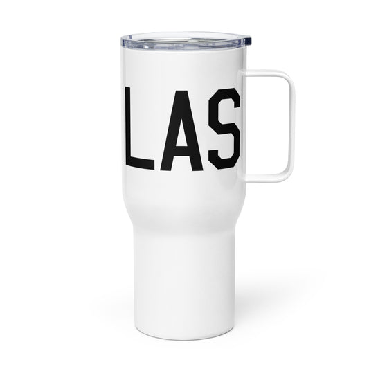 Aviation Gift Travel Mug • LAS Las Vegas • YHM Designs - Image 01