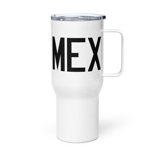 Aviation Gift Travel Mug • MEX Mexico City • YHM Designs - Image 01