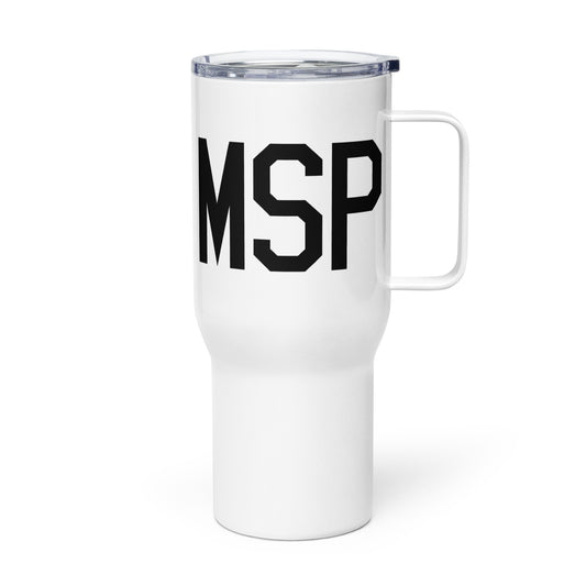 Aviation Gift Travel Mug • MSP Minneapolis • YHM Designs - Image 01