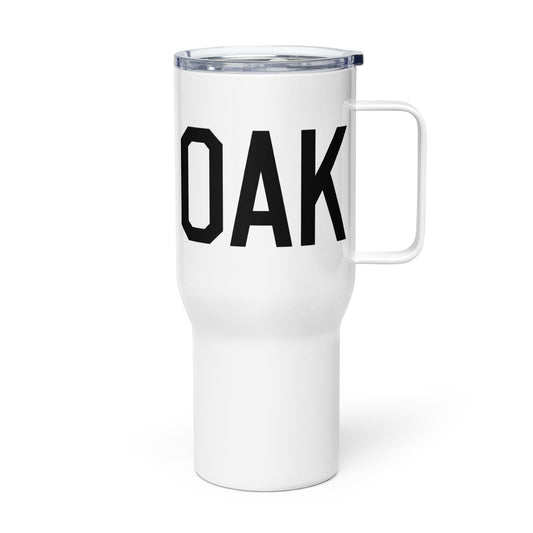 Aviation Gift Travel Mug • OAK Oakland • YHM Designs - Image 01
