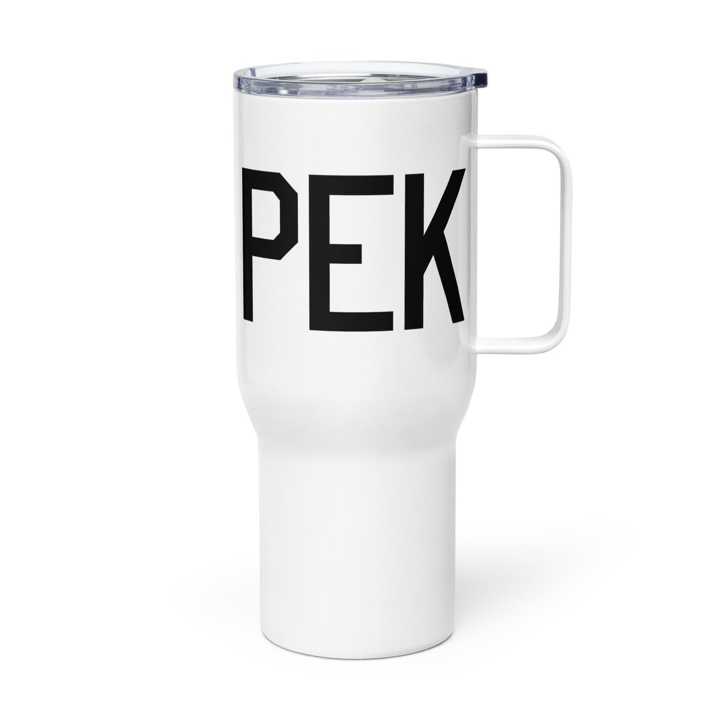 Aviation Gift Travel Mug • PEK Beijing • YHM Designs - Image 01