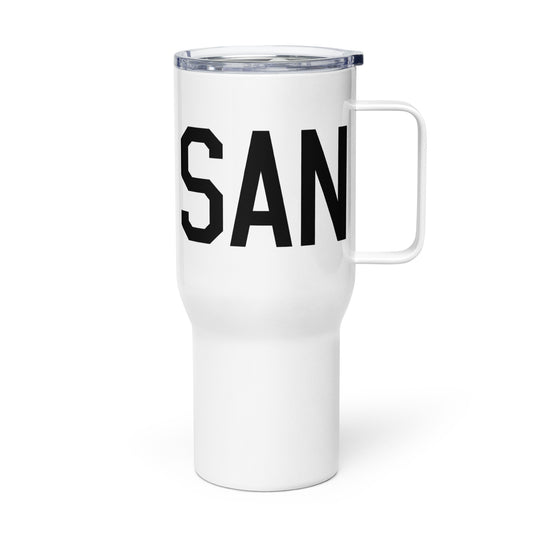 Aviation Gift Travel Mug • SAN San Diego • YHM Designs - Image 01