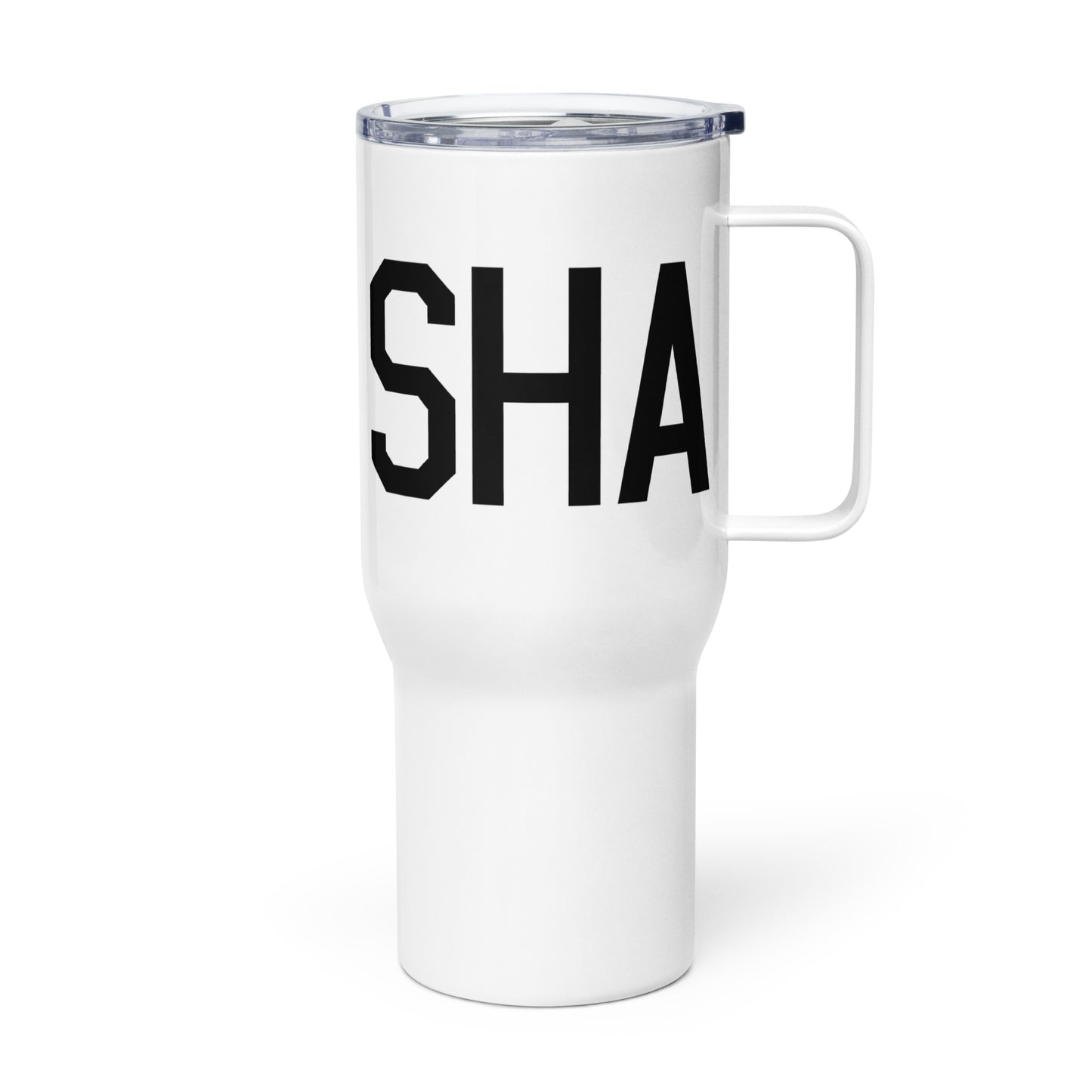 Aviation Gift Travel Mug • SHA Shanghai • YHM Designs - Image 01