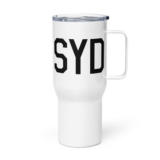 Aviation Gift Travel Mug • SYD Sydney • YHM Designs - Image 01