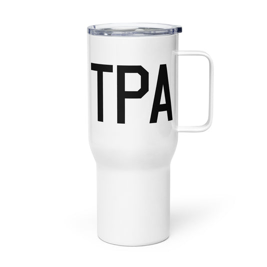 Aviation Gift Travel Mug • TPA Tampa • YHM Designs - Image 01
