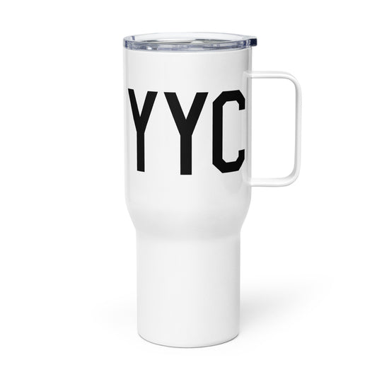 Aviation Gift Travel Mug • YYC Calgary • YHM Designs - Image 01