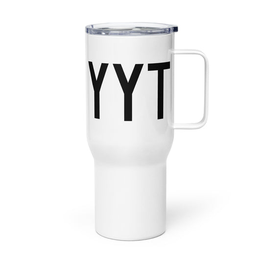 Aviation Gift Travel Mug • YYT St. John's • YHM Designs - Image 01