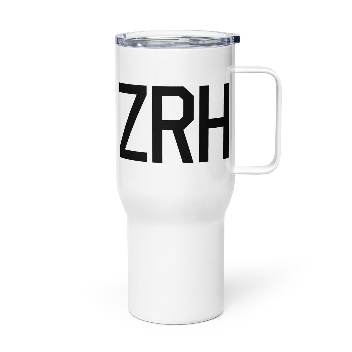 Aviation Gift Travel Mug • ZRH Zurich • YHM Designs - Image 01