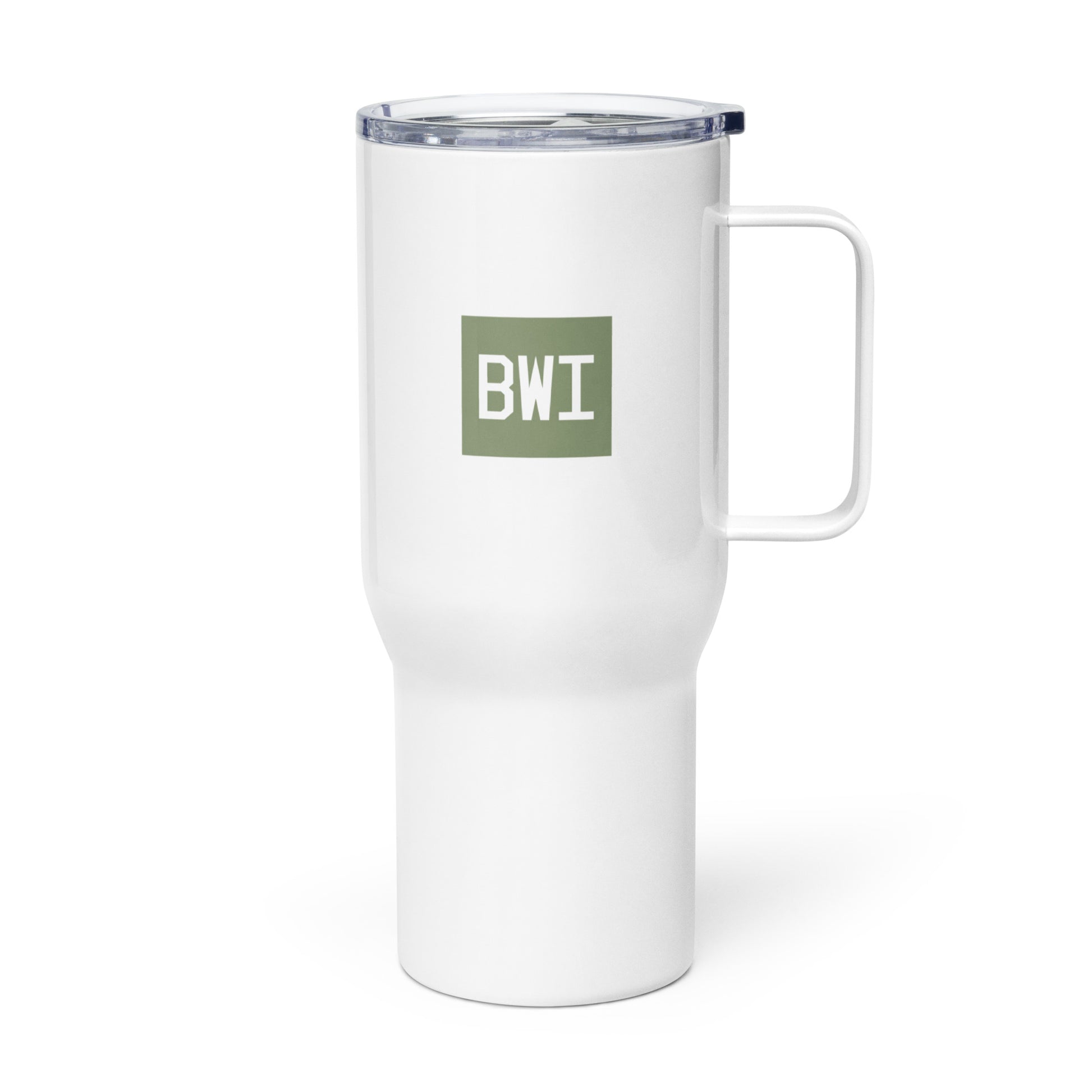 Aviation-Themed Travel Mug • BWI Baltimore • YHM Designs - Image 01
