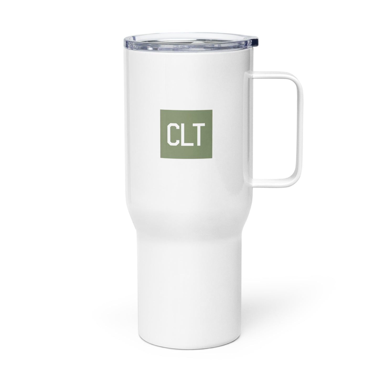 Aviation-Themed Travel Mug • CLT Charlotte • YHM Designs - Image 01