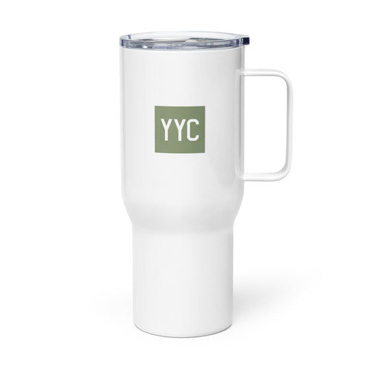 Aviation-Themed Travel Mug • YYC Calgary • YHM Designs - Image 01