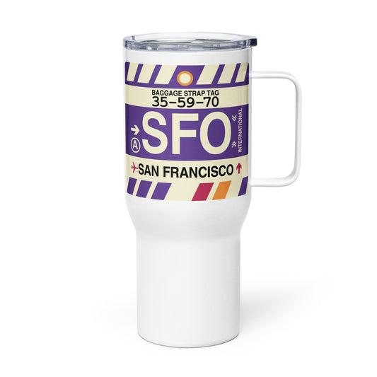 Souvenir Travel Mug • SFO San Francisco • YHM Designs - Image 01