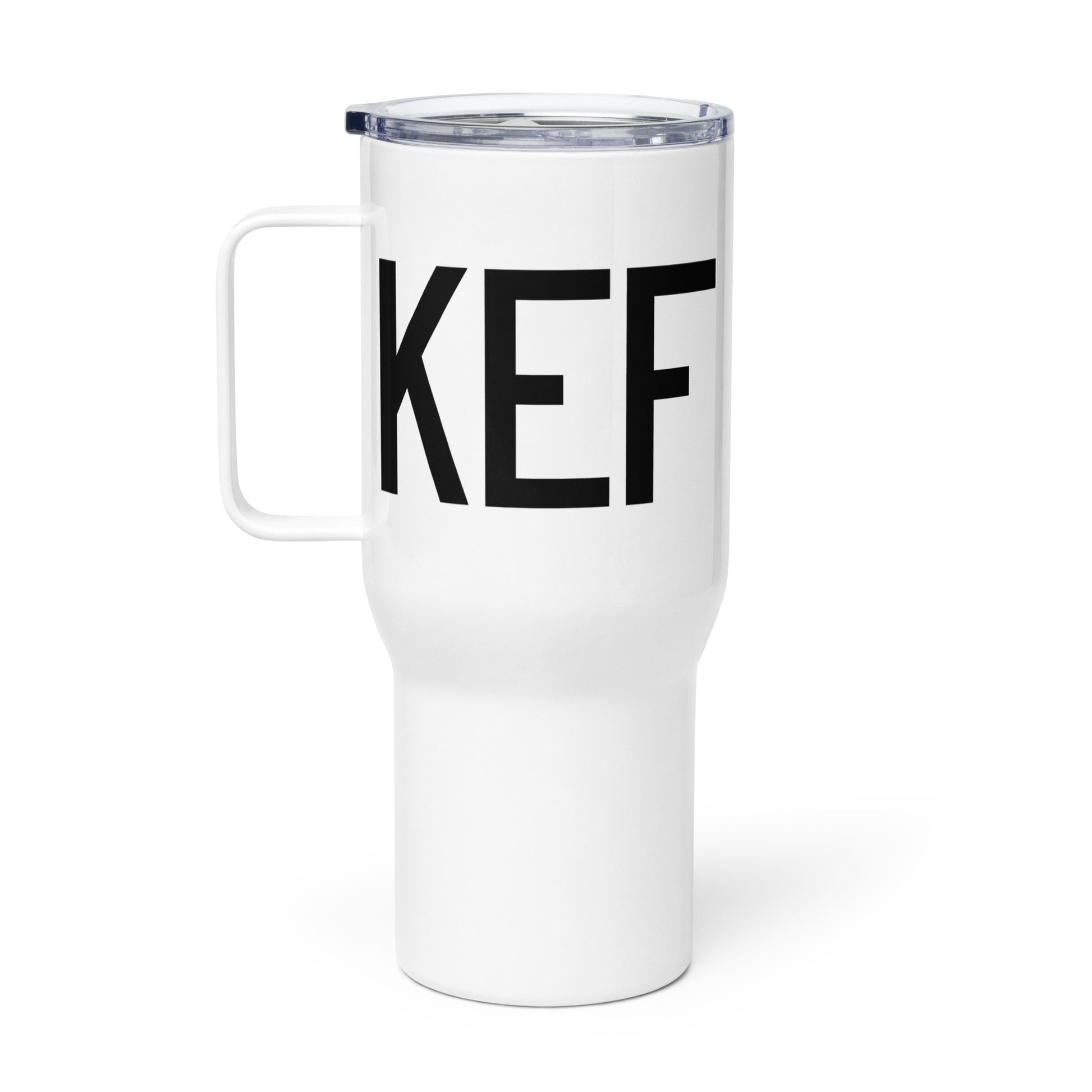 Aviation Gift Travel Mug • KEF Reykjavik • YHM Designs - Image 02