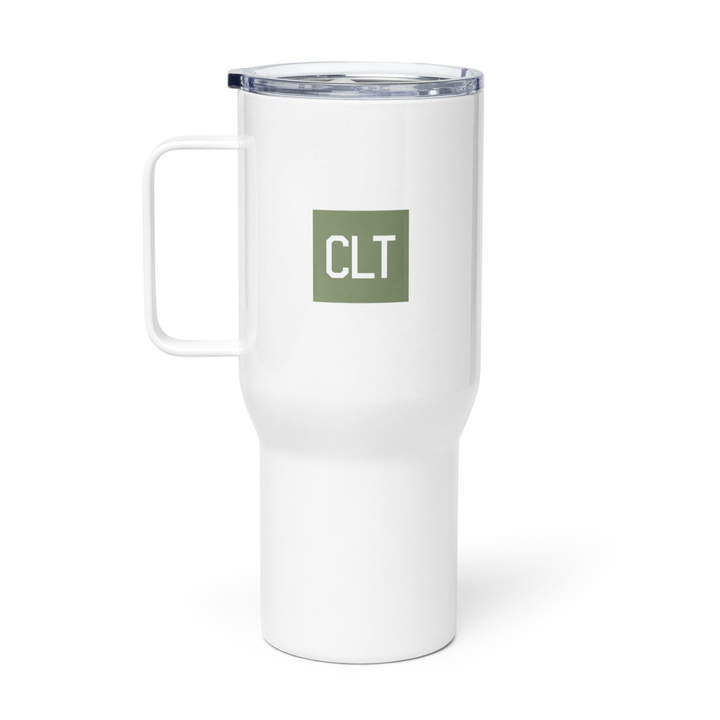 Aviation-Themed Travel Mug • CLT Charlotte • YHM Designs - Image 02