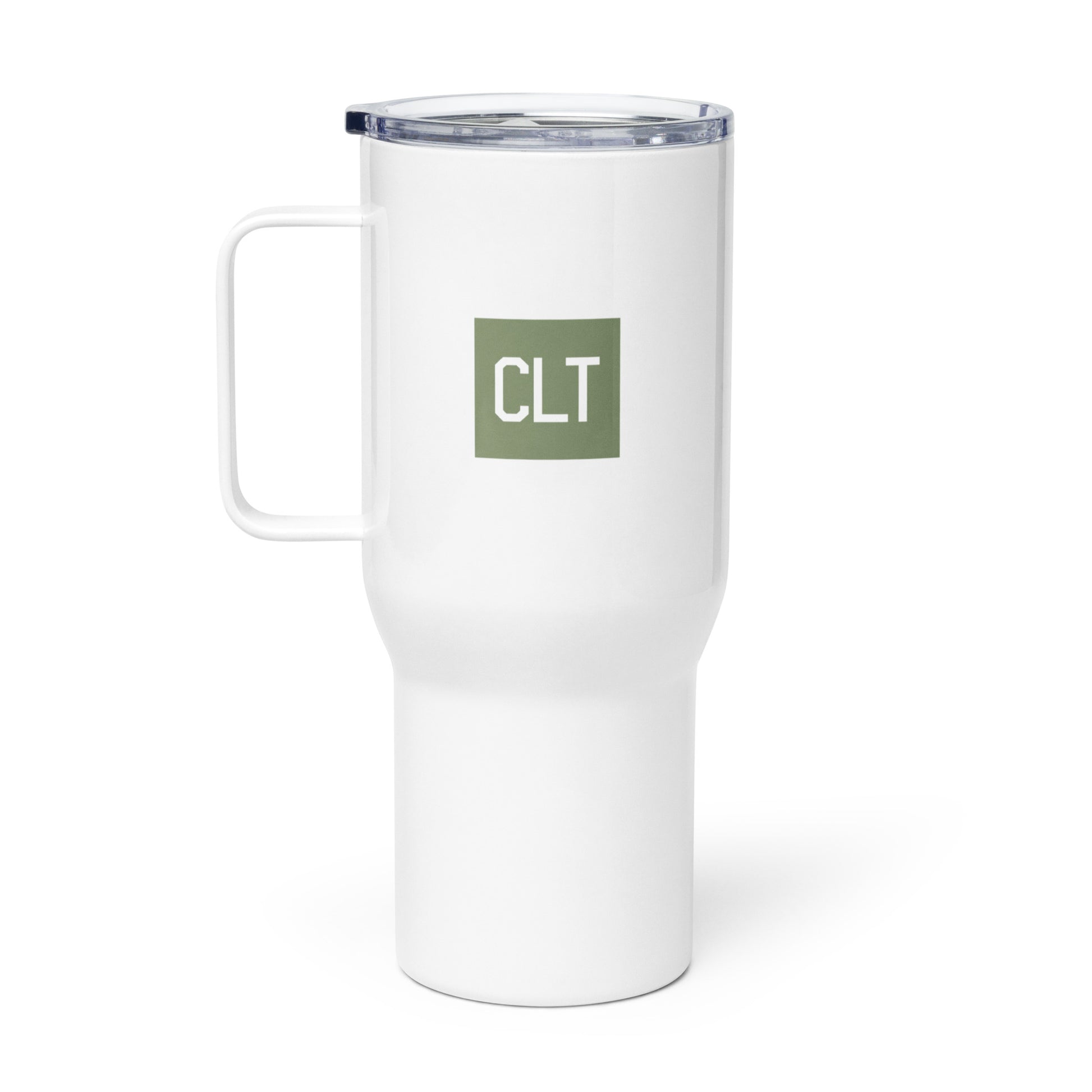 Aviation-Themed Travel Mug • CLT Charlotte • YHM Designs - Image 02
